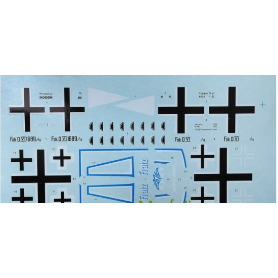 Roden 603 1/32 Fokker D.vi German Fighter-biplane Wwi Plastic Model Kit