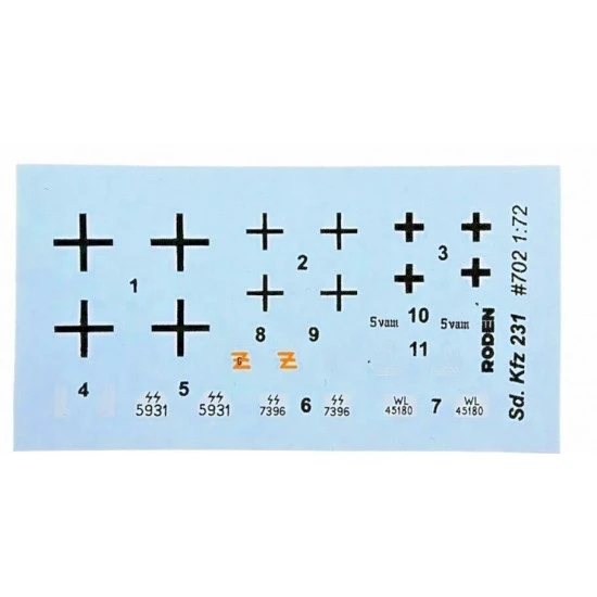 Roden 702 1/72 Sd.kfz 231 German Heavy Armored Car Wwii