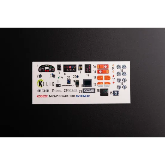 Kelik K35022 1/35 Kozak-001 Ukrainian Mrap 3d Decals For Icm Kit