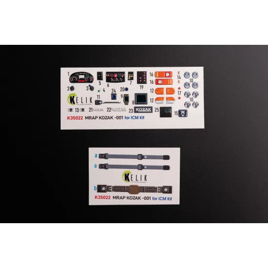 Kelik K35022 1/35 Kozak-001 Ukrainian Mrap 3d Decals For Icm Kit