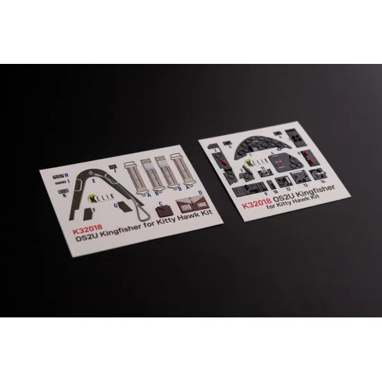Kelik K32018 1/32 Os2u Kingfisher Interior 3d Decal For Kitty Hawk Zimi Models Kit