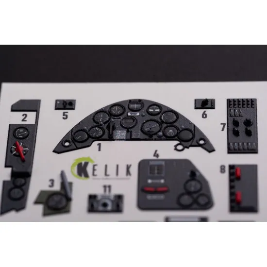 Kelik K32018 1/32 Os2u Kingfisher Interior 3d Decal For Kitty Hawk Zimi Models Kit