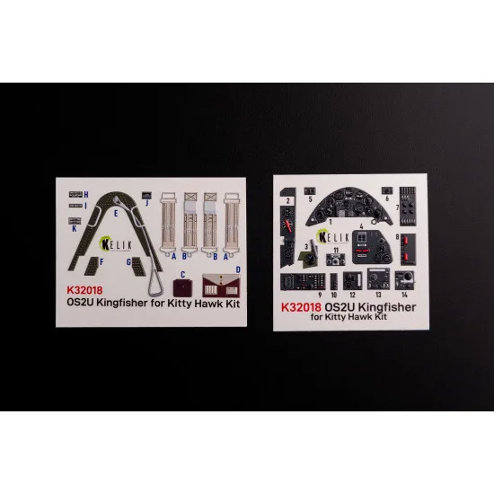 Kelik K32018 1/32 Os2u Kingfisher Interior 3d Decal For Kitty Hawk Zimi Models Kit