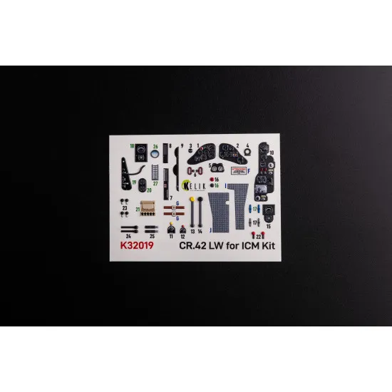 Kelik K32019 1/32 Cr.42 Lw Interior 3d Decal For Icm Kit