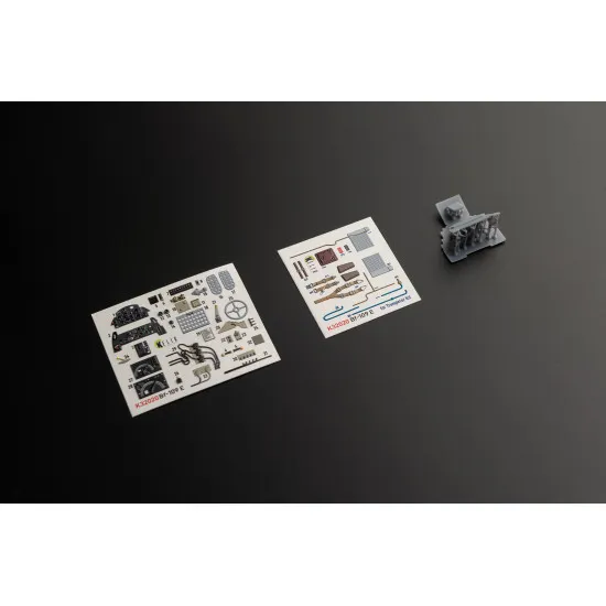 Kelik K32020 1/32 Bf 109 E Interior 3d Decal With 3d Printed Parts For Trumpeter Kit