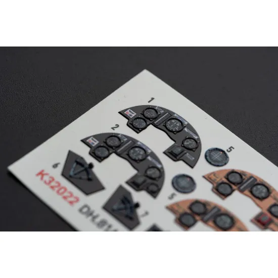 Kelik K32022 1/32 Dh.81a Tiger Moth Interior 3d Decal With 3d Printed Parts For Icm Kit