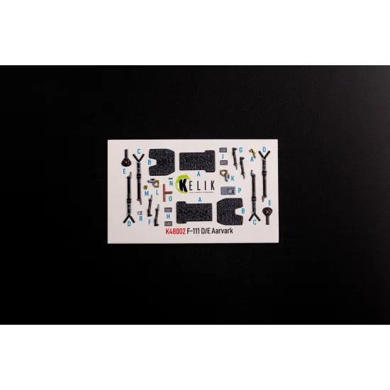 Kelik K48002 1/48 F 111 D E Aardvark Interior 3d Decals For Hobbyboss Kit