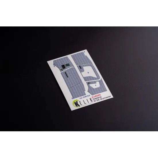Kelik K48080 1/48 O 2a Skymaster Interior 3d Decals Grey Decoration Type For Icm Kit