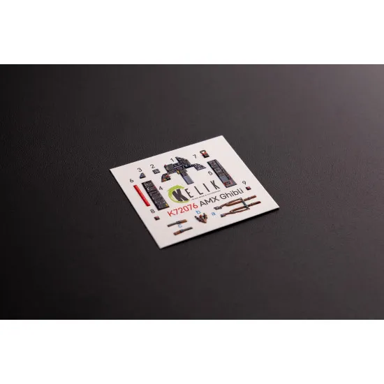 Kelik K72076 1/72 Amx Ghibli Interior 3d Decals For Italeri Kit