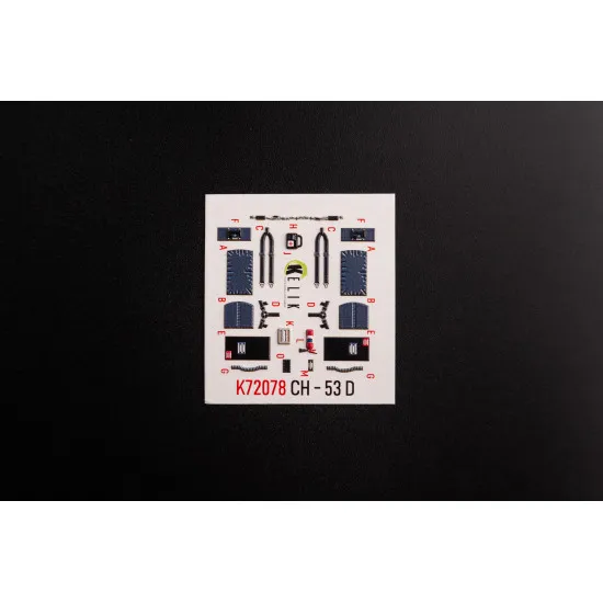 Kelik K72078 1/72 Ch 53d Sea Stallion Interior 3d Decals For Fujimi Academy Kit