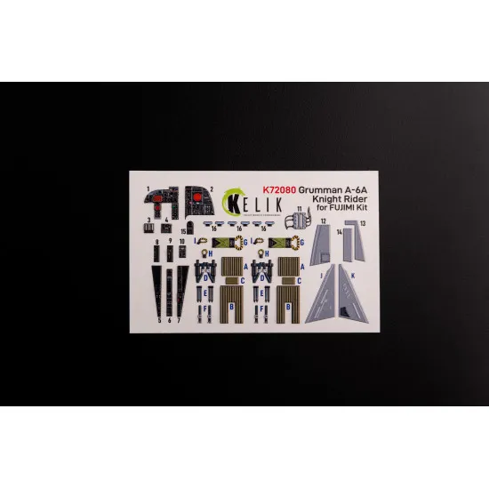 Kelik K72080 1/72 Grumman A 6a Knight Rider Interior 3d Decals For Fujimi Kit Kelik K72080 1/72 Grumman A 6a Knight Rider Interior 3d Decals For Fujimi Kit