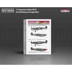 Kits World Kwm24002 1/24 Mask For Supermarine Spitfire Mk. Ixc For Airfix