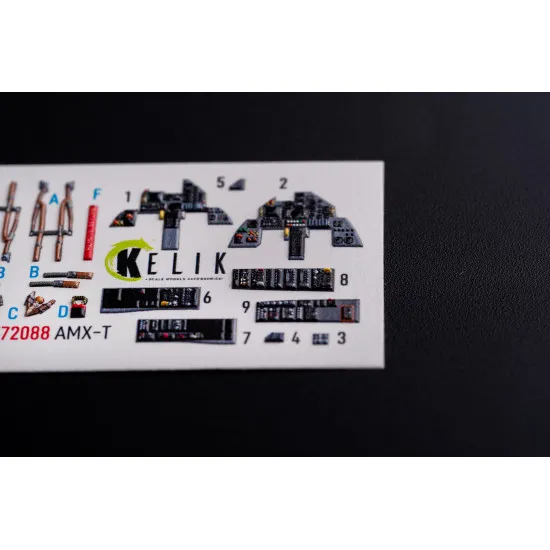 Kelik K72088 1/72 Amx T Interior 3d Decals For Italeri Kit