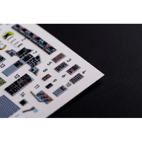 Kelik K72091 1/72 F 15c Interior 3d Decals For Finemolds Kit Kelik K72091 1/72 F 15c Interior 3d Decals For Finemolds Kit