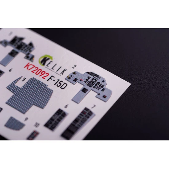 Kelik K72092 1/72 F 15d Interior 3d Decals For Finemolds Kit