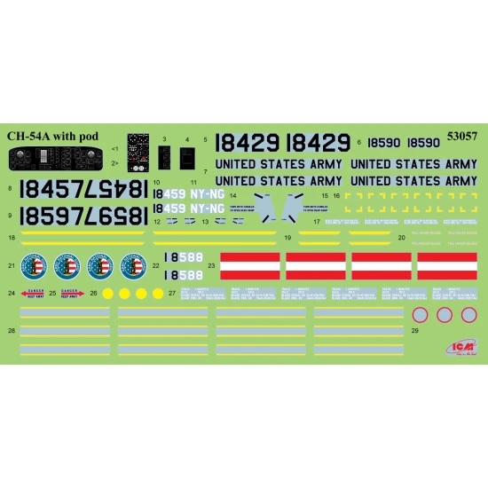 Icm 53057 1/35 Ch-54a Tarhe With Universal Military Pod Plastic Model Kit