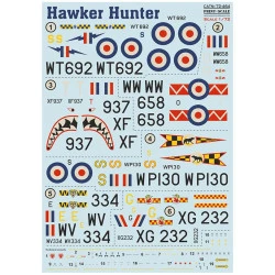 Print Scale 72-464 1/72 Decal For Hawker Hunter F.1 F.6
