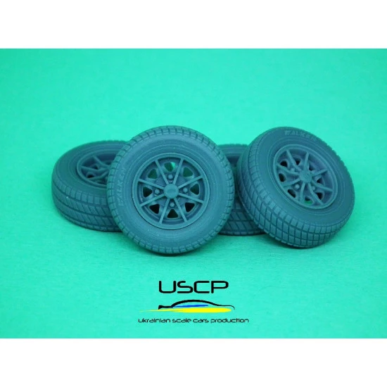 Uscp 24p184t 1/24 Resin Wheels 10 Inch And Plastic Tires Jbw D1 Mini Cooper Hasegawa Aoshima Fujimi Tamiya