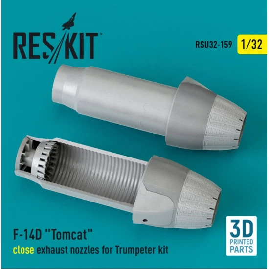 Reskit Rsu32-0159 1/32 F14d Tomcat Close Exhaust Nozzles For Trumpeter Kit 3d Printed