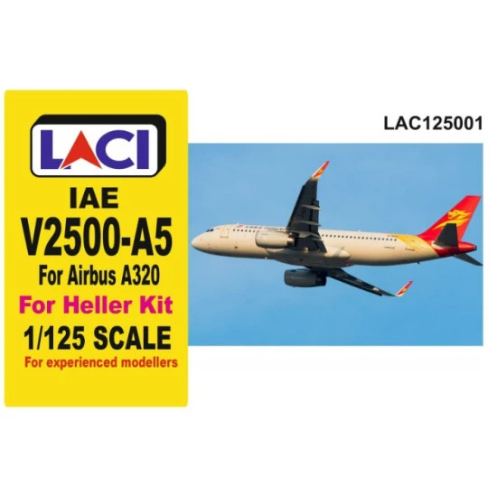 Laci 125001 1/125 Iae V2500-a5 For Airbus A320 For Heller Model Kit Resin Kit