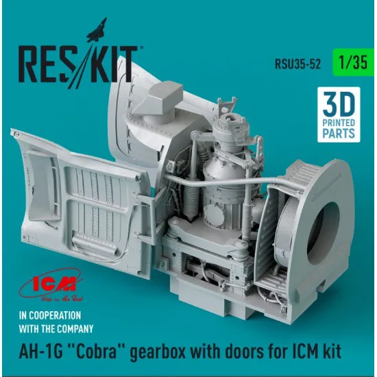 Reskit Rsu35-0052 1/35 Ah 1g Cobra Gearbox With Doors For Icm Kit 3d Printed