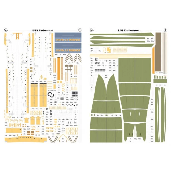 Orel 344 1/200 Gunboat Pg-17 Dubuque Usa, 1905 Paper Model Kit
