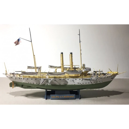 Orel 344 1/200 Gunboat Pg-17 Dubuque Usa, 1905 Paper Model Kit