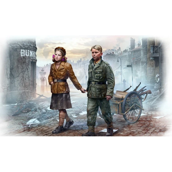 Master Box 35182 1/35 Volkssturm Ammunition To The Frontline Plastic Model Kit