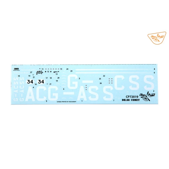 Clear Prop 72019 1/72 Dh.88 Comet Plastic Model Aircraft