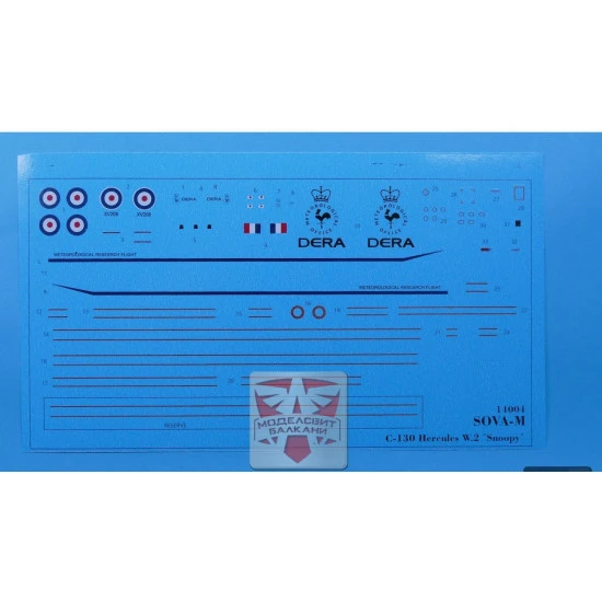 Sova Model 14007 1/144 Ec 130q Meteorological Plastic Model Kit