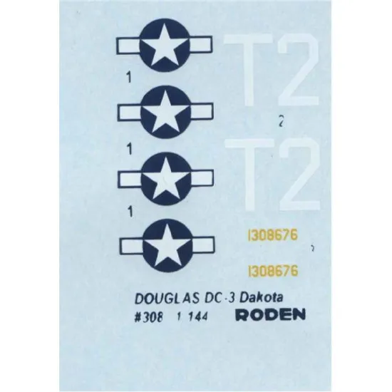 Douglas C-47 Skytrain 1/144 Roden 308