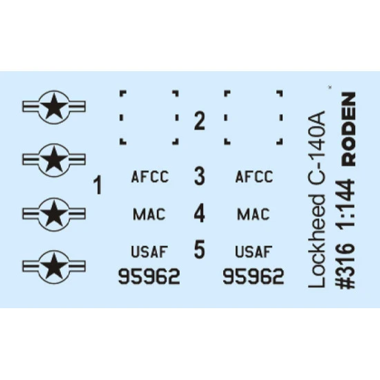 Lockheed C-140A Jetstar 1/144 Roden 316