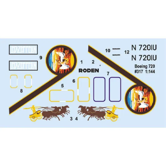 Boeing 720 Caesars Chariot 1/144 Roden 317
