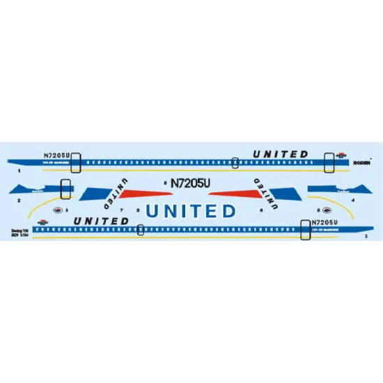Boeing 720 United 1/144 Roden 320