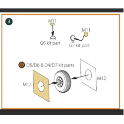 Clear Prop Cpa48058 1/48 Morane Saulnier Ms.406c.1 Painting Mask On Yellow Kabuki Paper For Dora Wings Kit