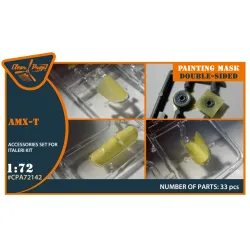Clear Prop Cpa72142 1/72 Amx T Double Sided Painting Mask On Yellow Kabuki Paper For Italeri Kits