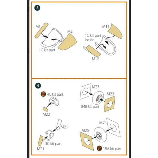 Clear Prop Cpa72142 1/72 Amx T Double Sided Painting Mask On Yellow Kabuki Paper For Italeri Kits