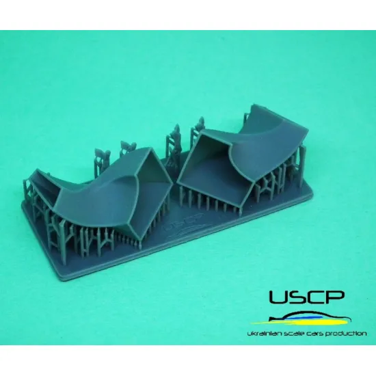 Uscp 24a094 1/24 Peugeot 205t16 Rear Air Scoops For Tamiya