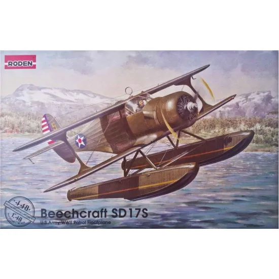 Beechcraft SD17S Staggerwing Floatplane 1/48 Roden 448