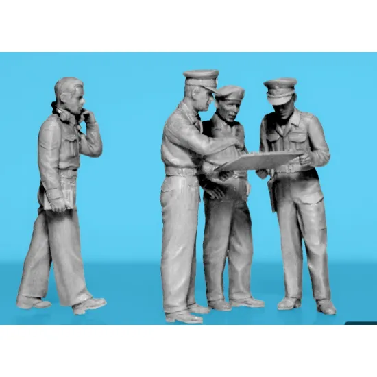 Icm 35617 1/35 Montgomerys Staff Plastic Model Kit