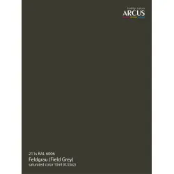 Arcus A211 Acrylic Paint Ral 6006 Feldgrau Field Grey Saturated Color