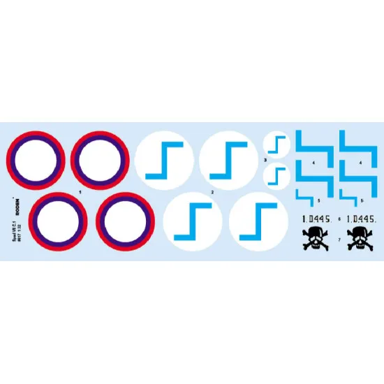 SPAD VII C.1 with Russian skies 1/32 Roden 617