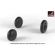 Armory Aw32014 1/32 Mikoyan Mig-15bis Fagot Late Mig-17 Fresco Wheels With Weighted Tires