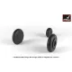 Armory Aw32014 1/32 Mikoyan Mig-15bis Fagot Late Mig-17 Fresco Wheels With Weighted Tires