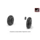 Armory Aw32015 1/32 Iljushin Il-2 Bark Early Type Wheels W/ Weighted Tyres