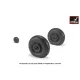 Armory Aw32015 1/32 Iljushin Il-2 Bark Early Type Wheels W/ Weighted Tyres