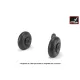 Armory Aw32016 1/32 Iljushin Il-2 Bark Late Type Wheels W/ Weighted Tyres