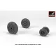 Armory Aw32306 1/32 F-4 Phantom-ii Wheels W/ Weighted Tires Early