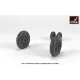 Armory Aw32306 1/32 F-4 Phantom-ii Wheels W/ Weighted Tires Early
