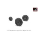 Armory Aw32401 1/32 Ee Lightning Wheels W/ Weighted Tires Late
